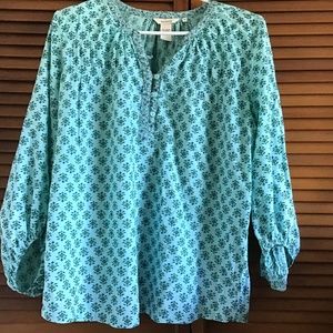 Sundance. Great print summer fun blouse Medium Colorful..